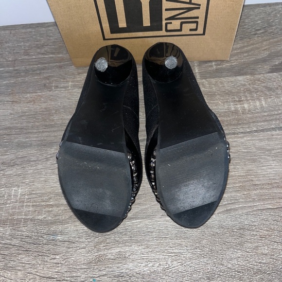 City Snappers Black Glitter High Heels Women’s Size 7.5 - Picture 15 of 16